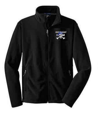 Football and Cheer Fleece Jacket with Embroidery