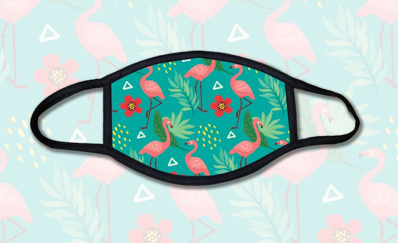 Flamingo Pattern Face Mask