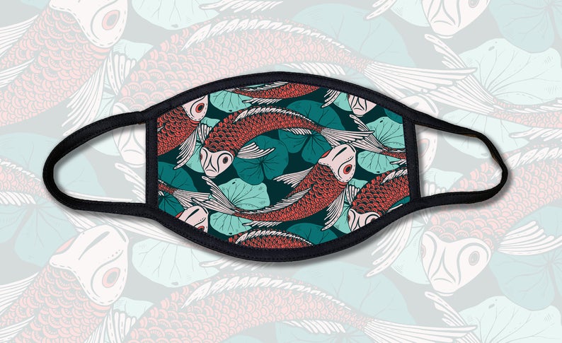 Koi Fish Face Mask