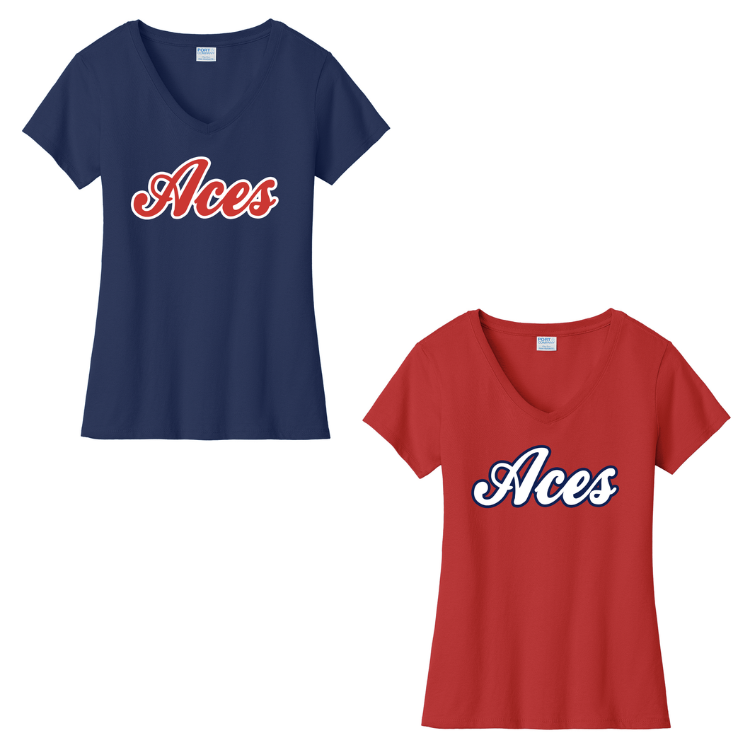 Aces V-Neck Cotton Shirt