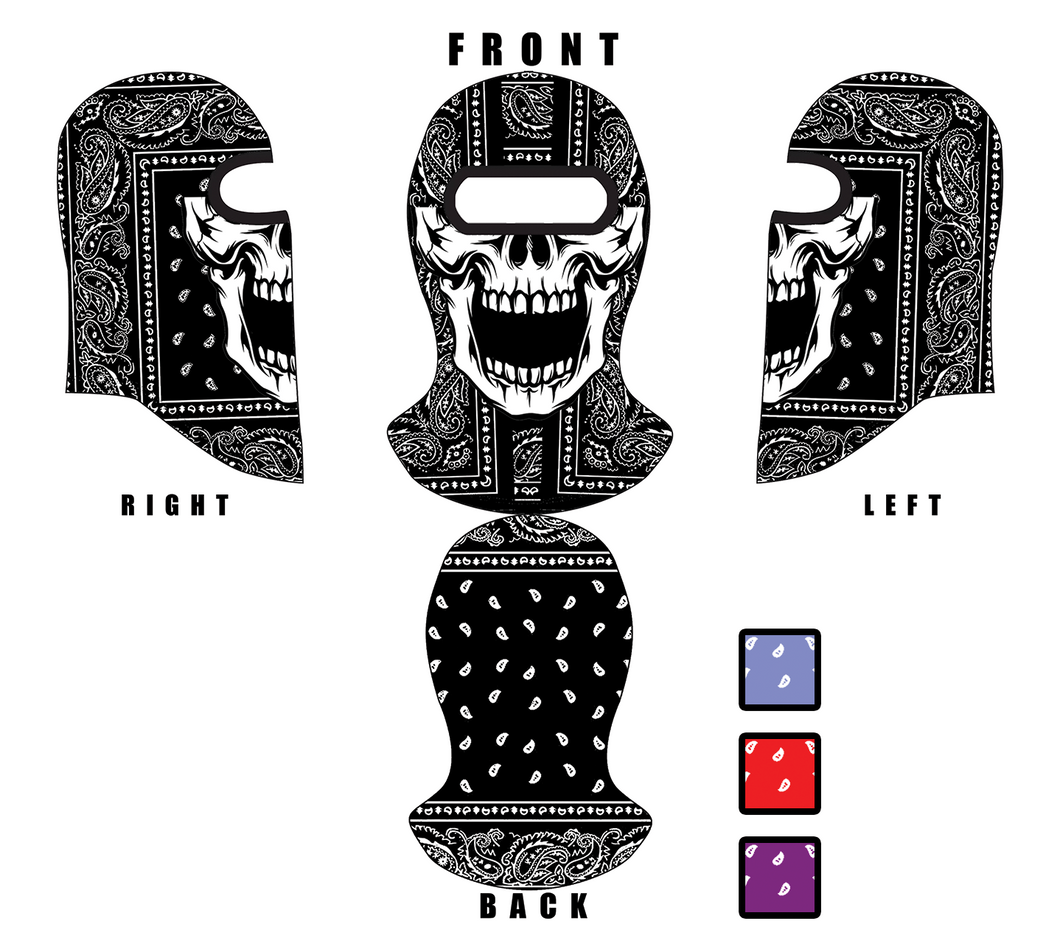 Bandana Skull Game Day Sports Mask