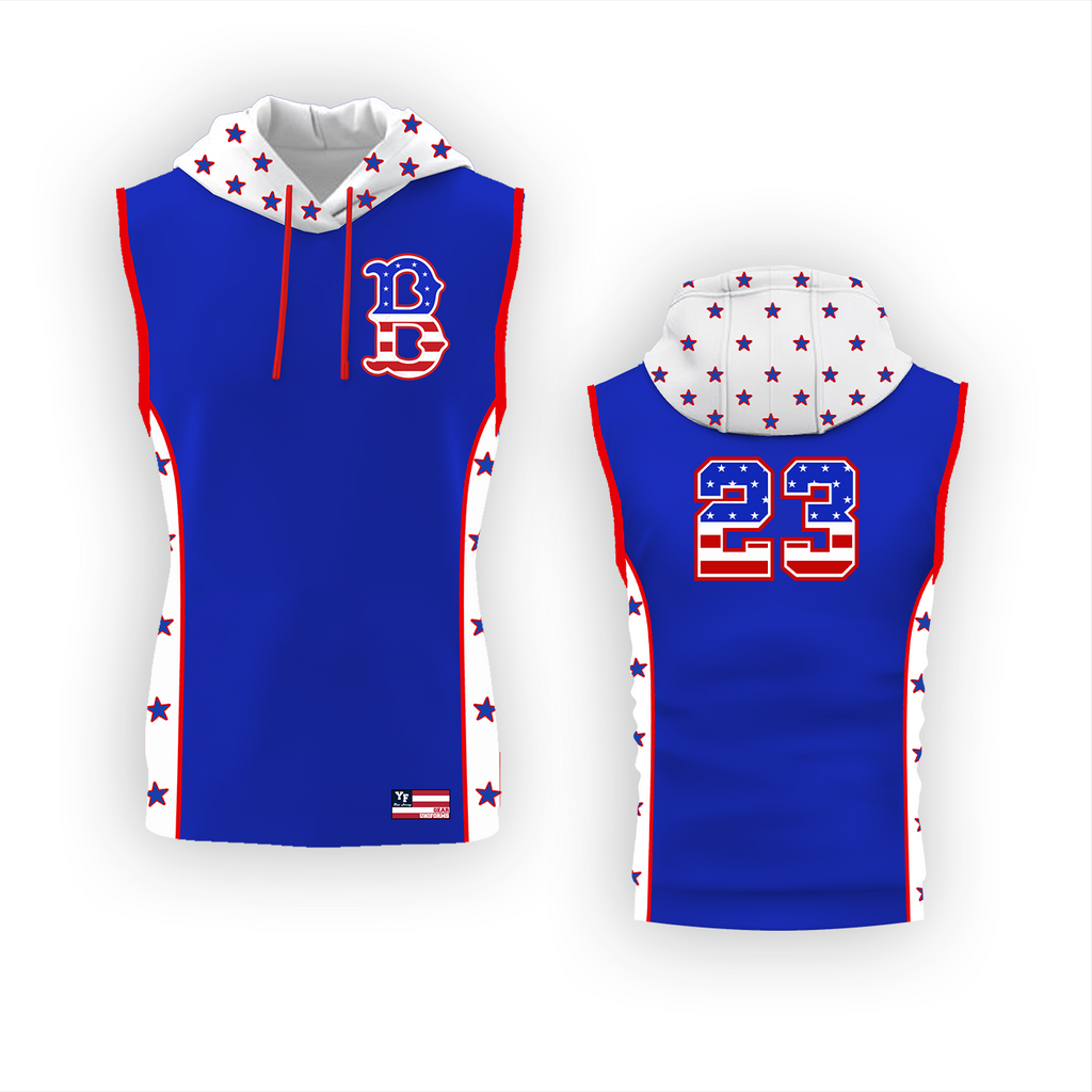 Brick Little League Hooded Sleeveless Jersey – Youth Fanatics Gear