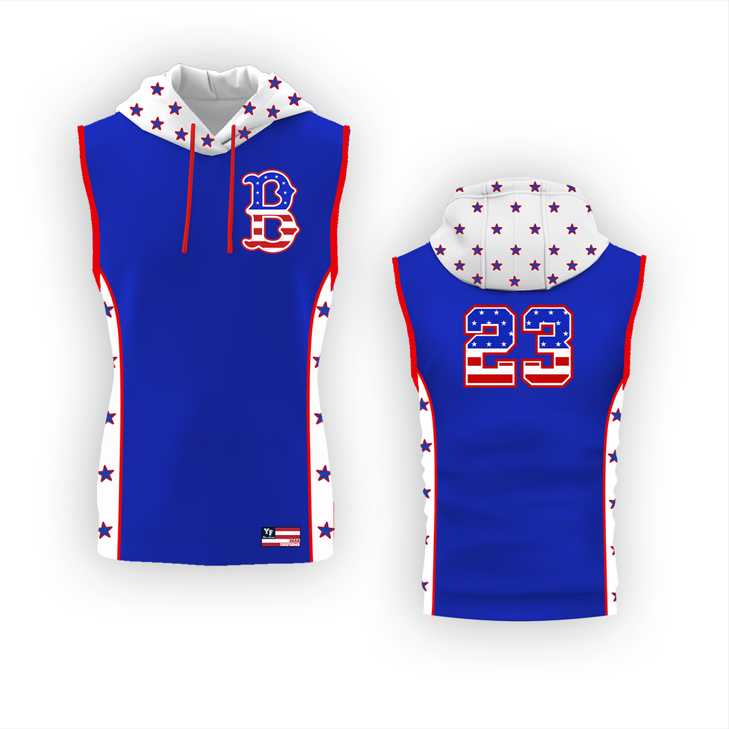 Brick Little League Hooded Sleeveless Jersey