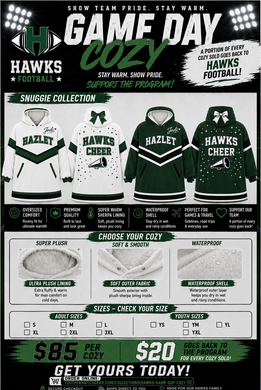 HAWK Game Day Cheer Cozy