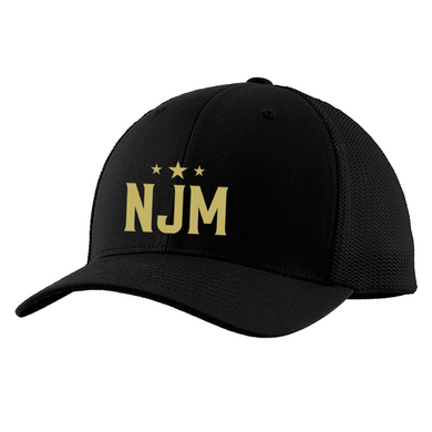 NJ Militia Black Embroidered NJ Team Hat
