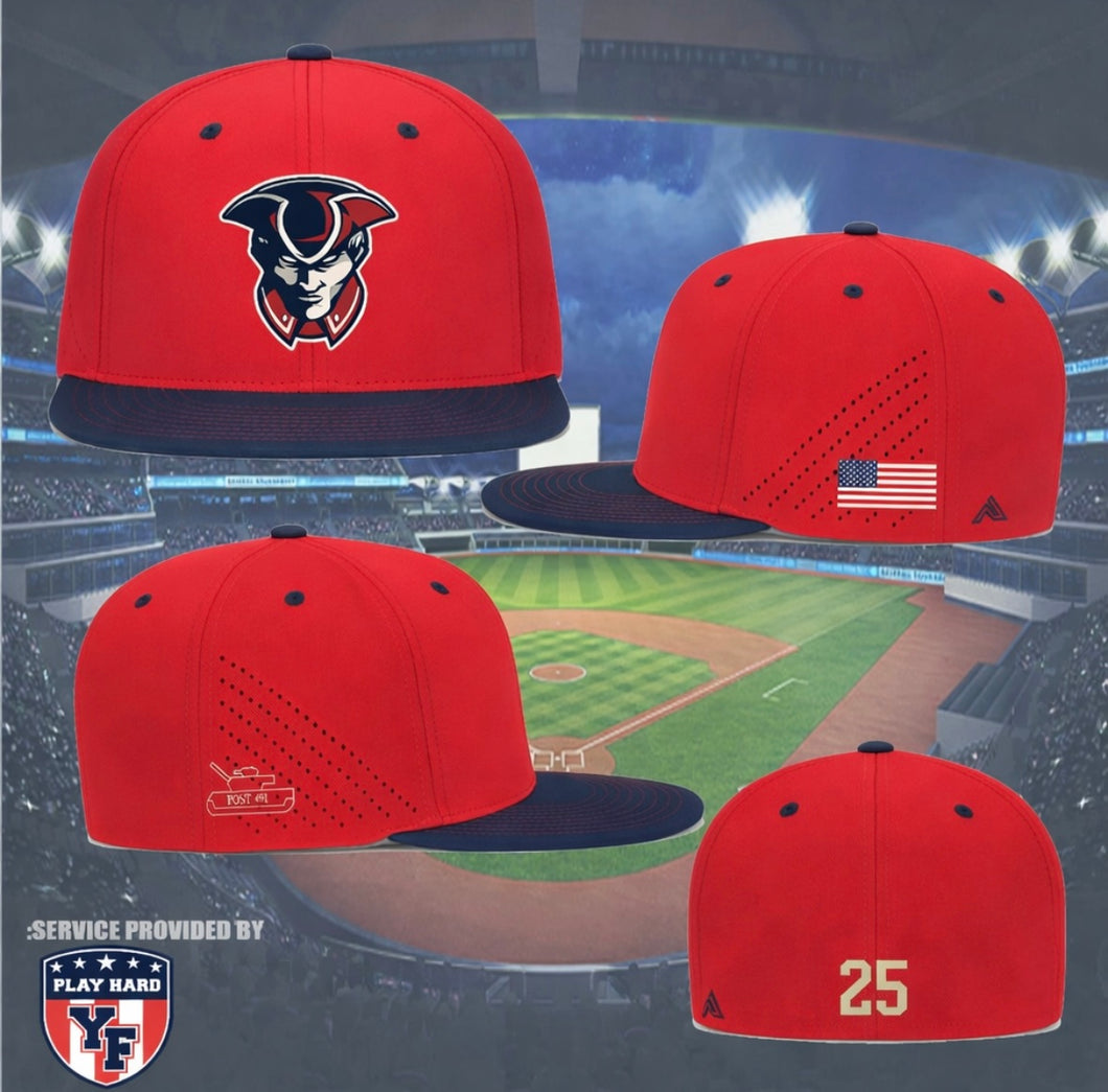 RED HAT BLUE BRIM  (NEW LOGO)