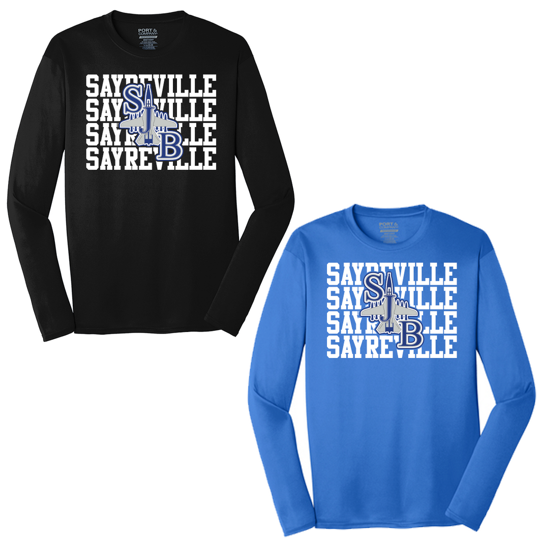 Sayreville Jr. Bombers Long Sleeve Performance Shirt