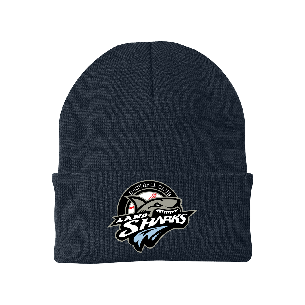 Landsharks Embroidered Beanie (Navy)