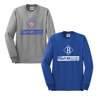 Brick Little League Long Sleeve Cotton Shirt