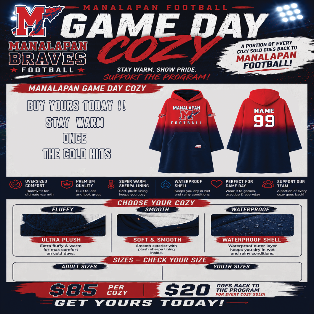 Manalapan Braves  Game Day Cozy 2026
