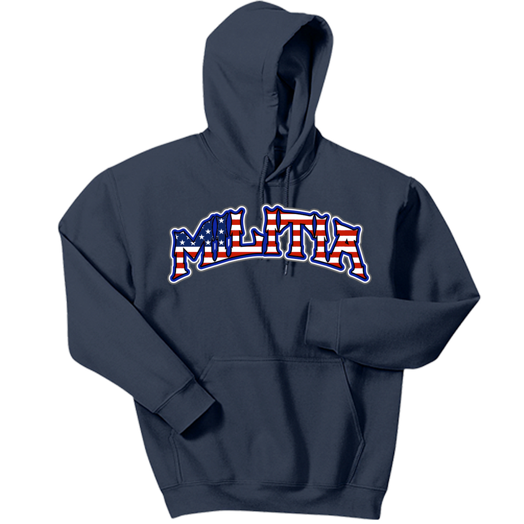 Manalapan Militia Navy Cotton Hoodie