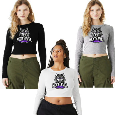 Next Level Elite Culture Basketball Women's Long Sleeve Crop Tee