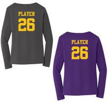 Rams Football Ladies Long Sleeve V-Neck Shirt