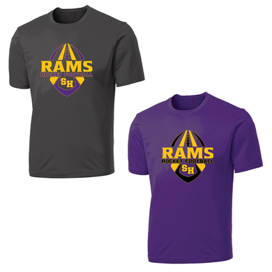 Rams Football Dri Fit Tri Blend Shirt