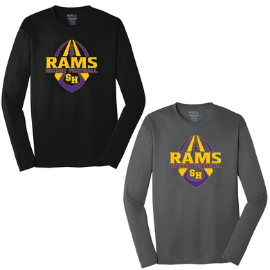Rams Football Long Sleeve Performance Shirt