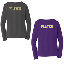 Rams Cheer Ladies Long Sleeve V-Neck Shirt