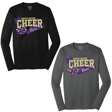 Rams Cheer Long Sleeve Performance Shirt