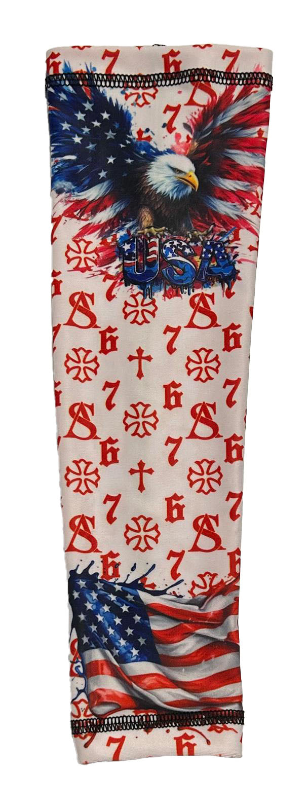 Red 67 White USA Arm Sleeve