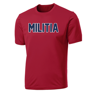 Manalapan Militia Red Dri Fit Tri Blend Shirt