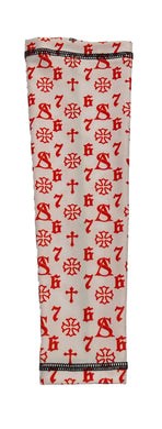 Red 67 White Arm Sleeve