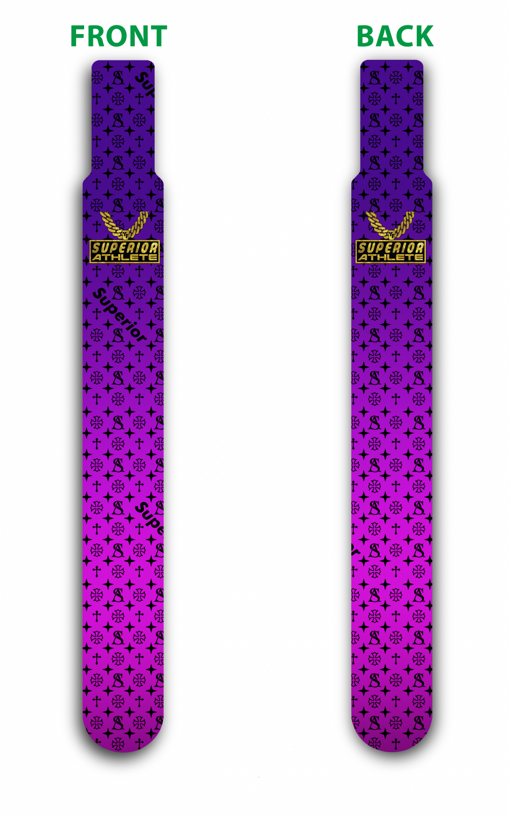 Black and Purple Superior Flag