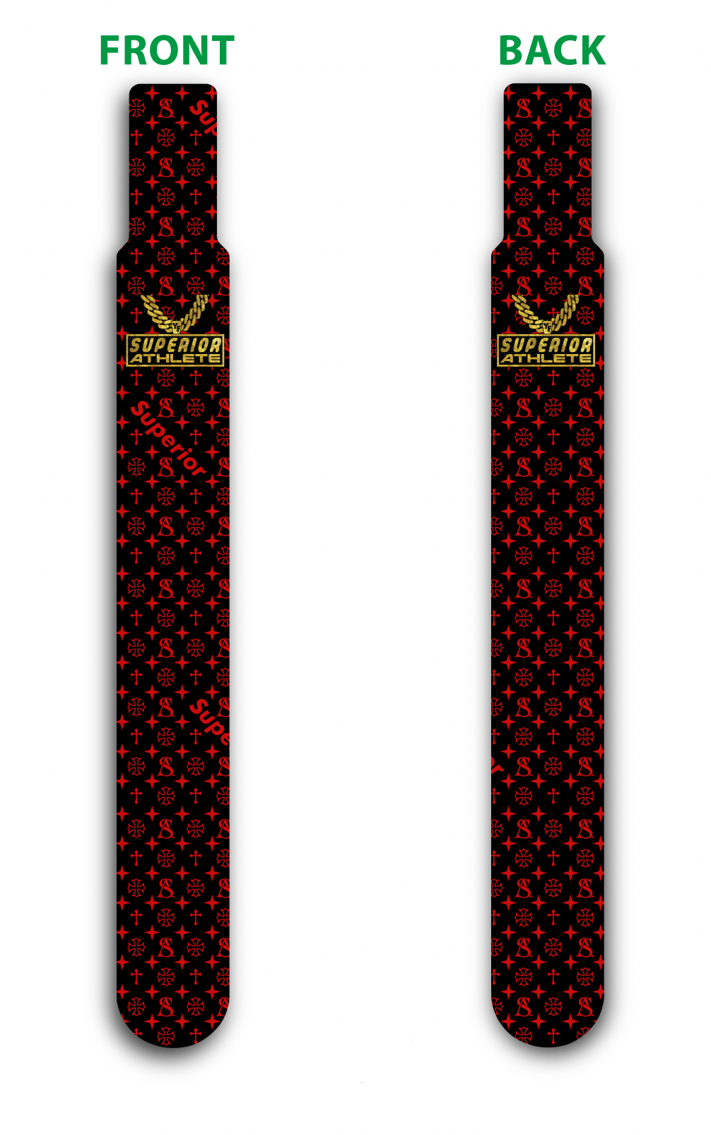 Red and Black Superior Flag