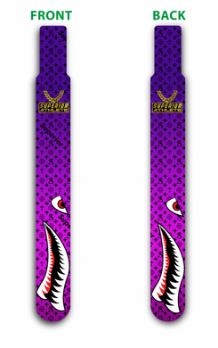 Black and Purple Superior Shark Flag