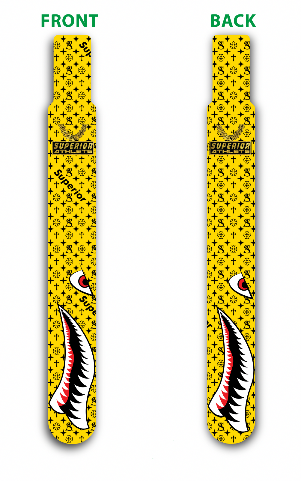 Black and Yellow Superior Shark Flag