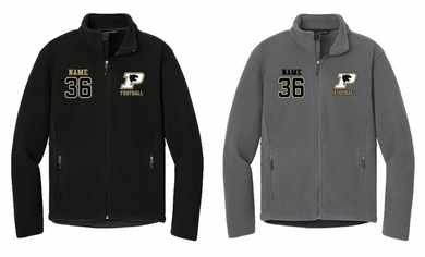 PANTHERS FOOTBALL FLEECE JACKET WITH EMBROIDERY