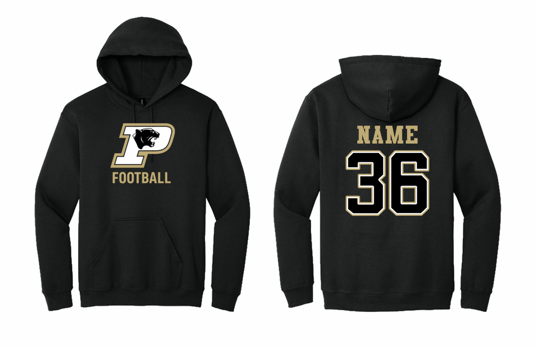 PANTHERS FOOTBALL COTTON HOODIE