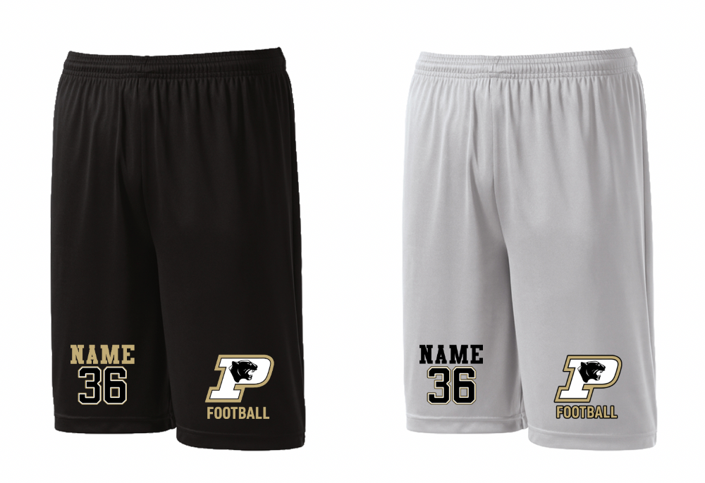 PANTHERS FOOTBALL TRAINING SHORTS