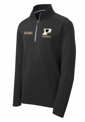 PANTHERS FOOTBALL QUARTER ZIP EMBROIDERY JACKET