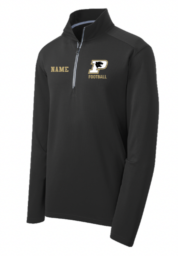 PANTHERS FOOTBALL QUARTER ZIP EMBROIDERY JACKET