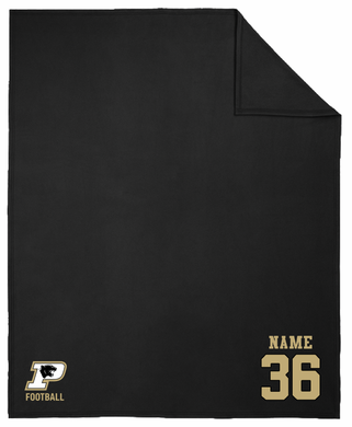 PANTHERS FOOTBALL EMBROIDERED BLANKET