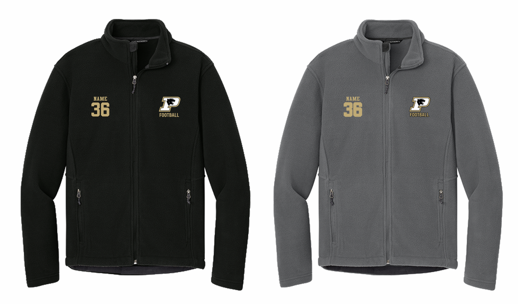 PANTHERS FOOTBALL FLEECE JACKET WITH EMBROIDERY