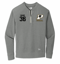 PANTHERS FOOTBALL NEW ERA QUARTER ZIP PULLOVER WITH EMBROIDERY LOGO