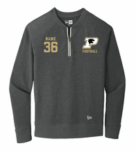 PANTHERS FOOTBALL NEW ERA QUARTER ZIP PULLOVER WITH EMBROIDERY LOGO