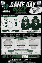 HAWKS Football Game Day Cozy 2026