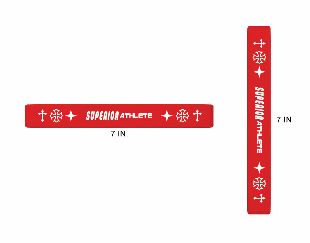 SUPERIOR ATHLETE Red Wristband