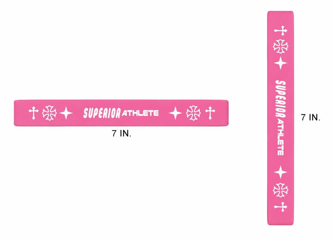 SUPERIOR ATHLETE Pink Wristband