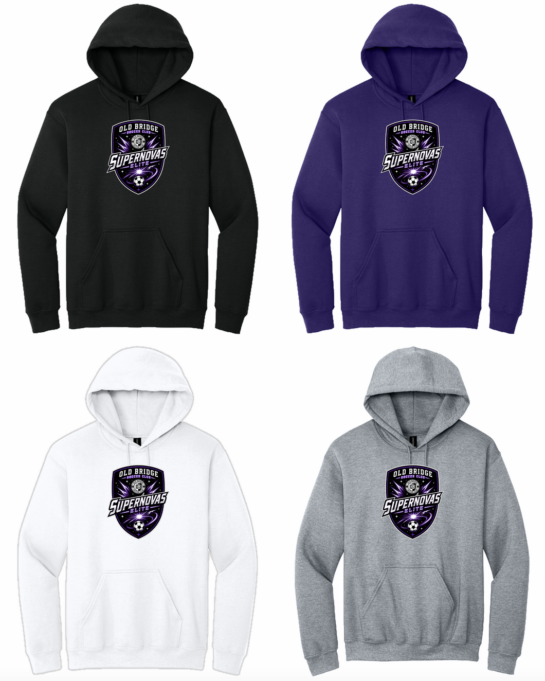 OLD BRIDGE SUPERNOVAS ELITE UNISEX YOUTH AND ADULT COTTON HOODIE