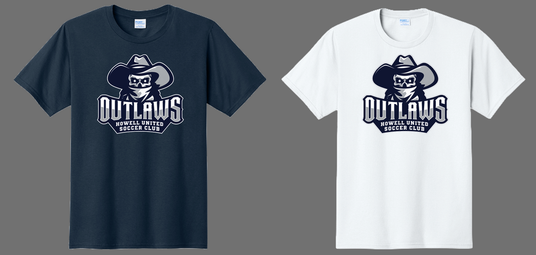 OUTLAWS HOWELL UNITED SOCCER CLUB FAN FAVORITE COTTON T-SHIRT
