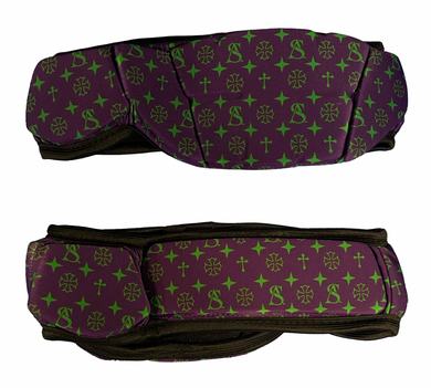 SUPERIOR ATHLETE Purple with Green Headband