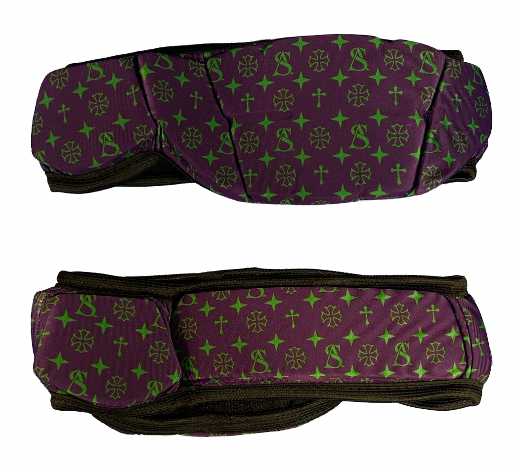 SUPERIOR ATHLETE Purple with Green Headband