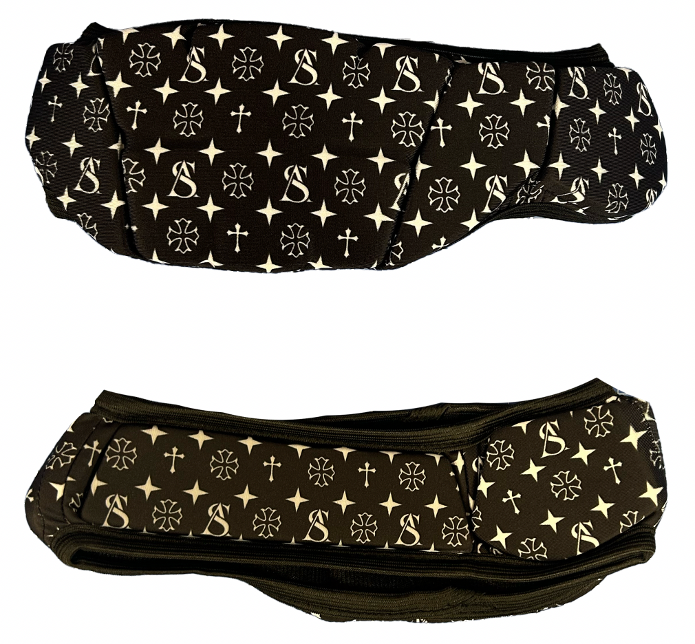 SUPERIOR ATHLETE Black with White Headband