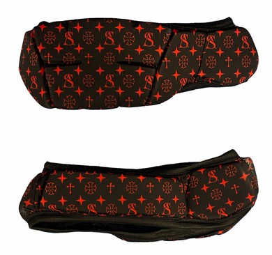 SUPERIOR ATHLETE Black with Red Headband