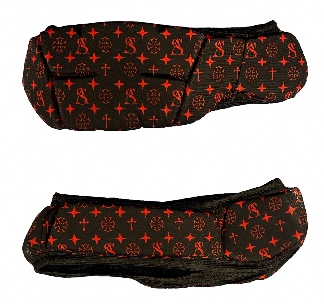 SUPERIOR ATHLETE Black with Red Headband