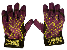 SUPERIOR ATHLETE Purple with Green Shark Gloves