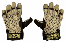 SUPERIOR ATHLETE Gray with Black Shark Gloves