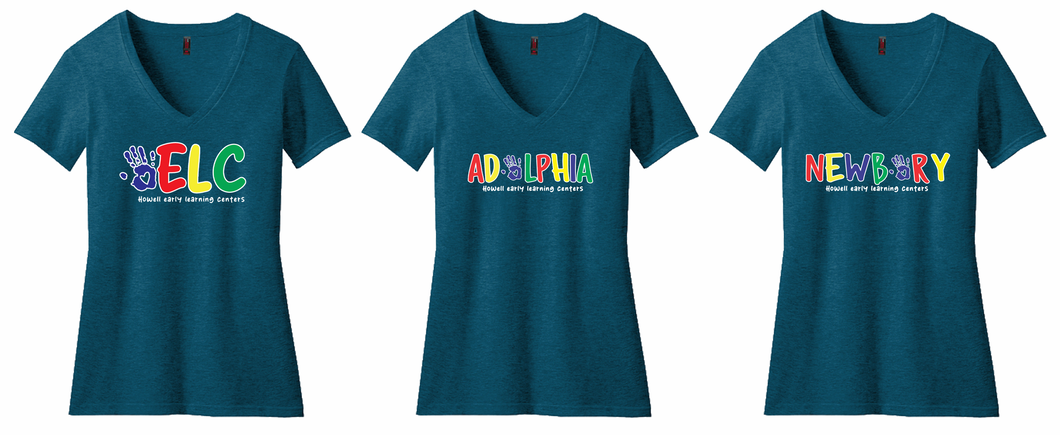 HOWELL ELC STAFF Womans V-Neck T-Shirt